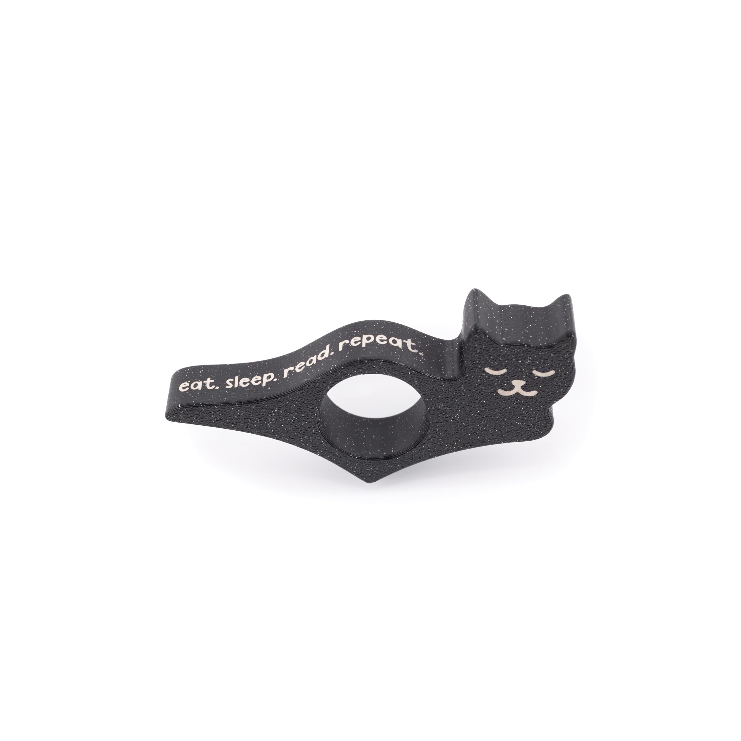 Soporte para páginas de libros de gatos, accesorio de lectura, amantes de los libros y regalos de gusanos de biblioteca, fabricado en Estados Unidos (leer leer repetir el sueño)