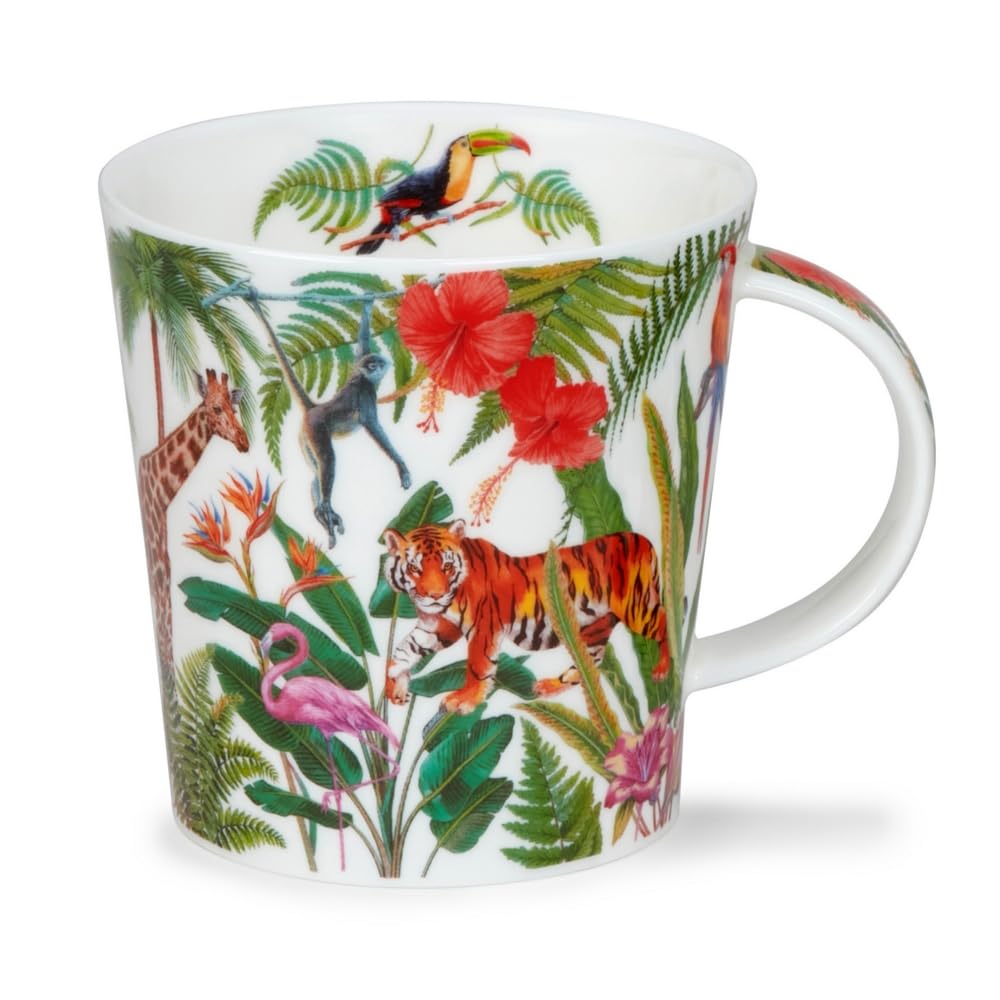 Dunoon Caingorm Natural World Tasse en porcelaine Motif tigre 0,48 l
