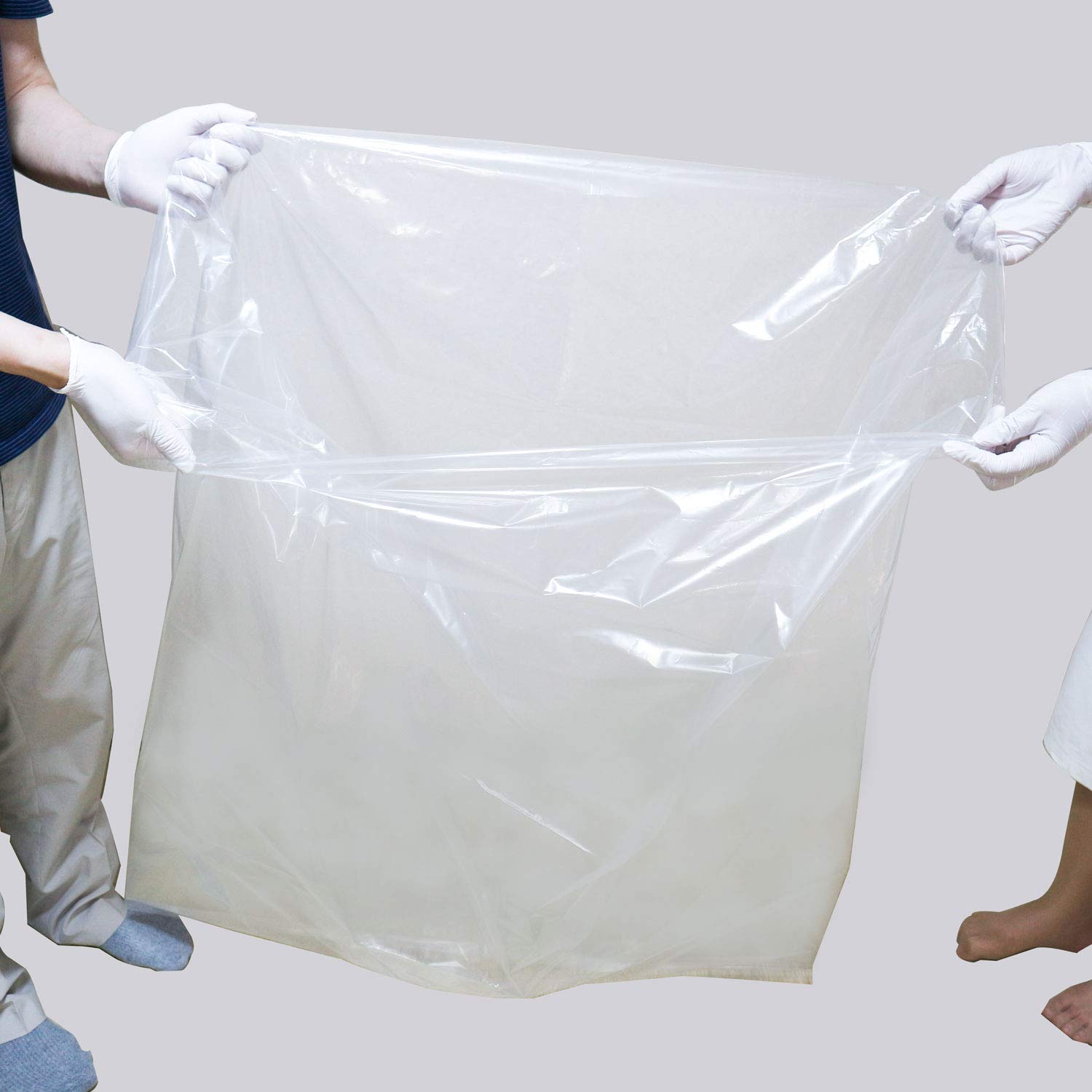 Amazon.co.jp: ゴミ袋 120L 透明 横1,000x縦1,200mm 50ミクロン 厚手