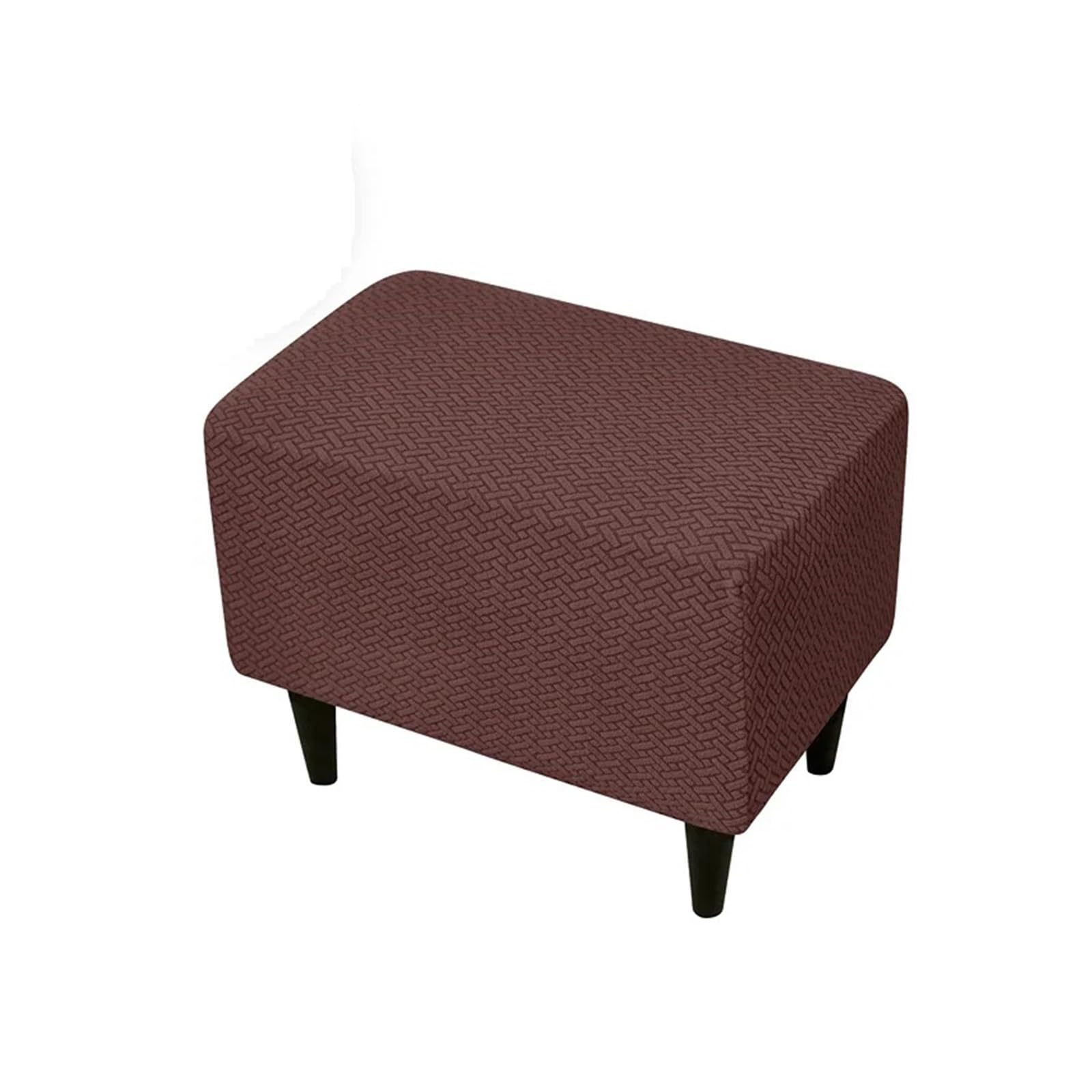 GCYEIDMA Wing Chair Slipcover Jacquard Wingback Sofa Covers Stretch Wing Chair Cover Elastic Armchair with Cushion Furniture Protector(B5 Footstool cover)