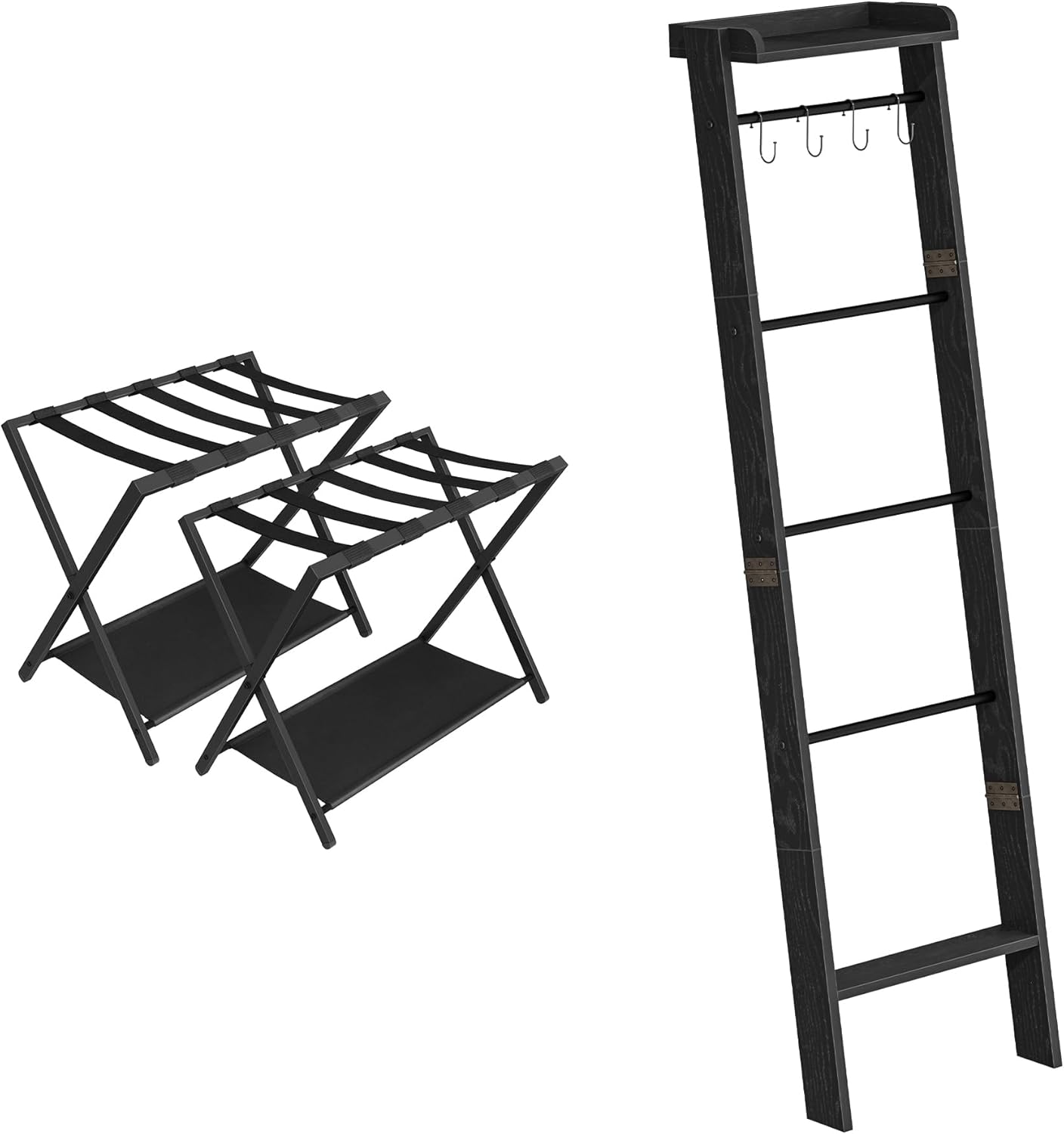 Blanket Ladder Shelf BR35804BLR03901B