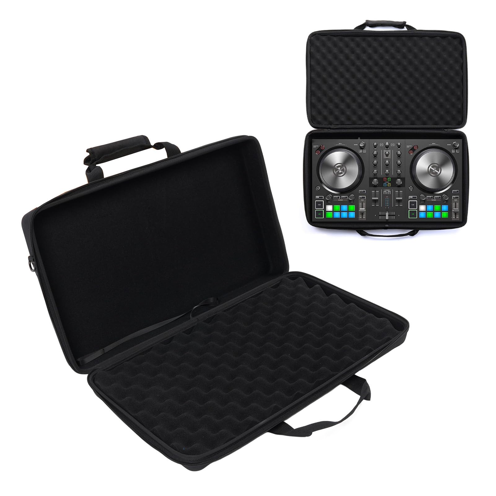 Bediffer Custodia per Controller DJ a 2 Canali Leggera con Cerniera Resistente, Adatta per DDJ-SB3 SB2 400, Protezione Efficace, per DJ, Materiale EVA