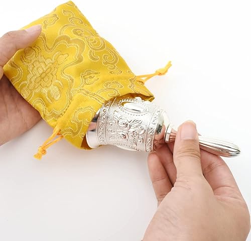 Miniatura 3 de Campana de mano, campanas de llamada de boda para servicio de restaurante, timbre, bar, cascabel, boda, aula, iglesia, escuela, aula, alarma y