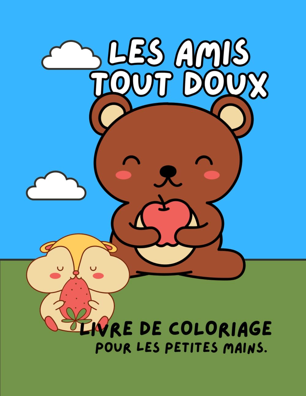 LES AMIS TOUT DOUX : Livre de Coloriage pour Enfants