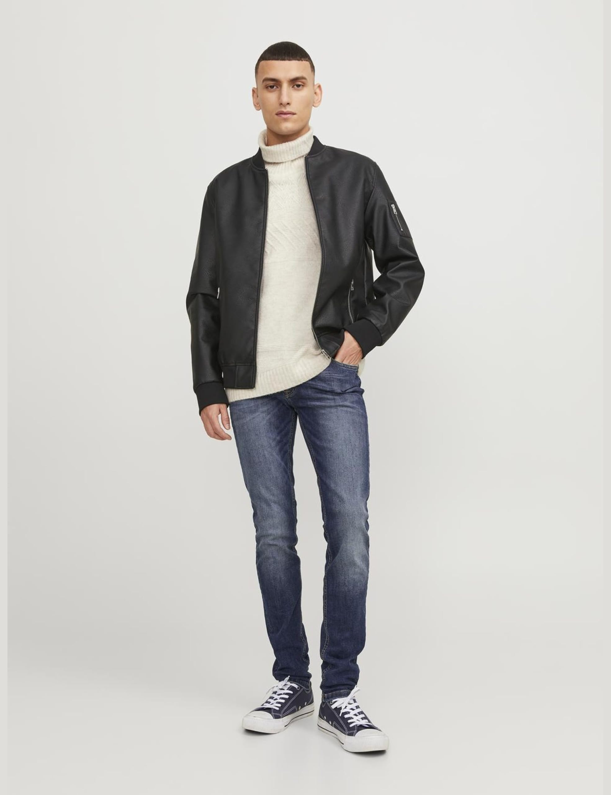 JACK & JONES Jjiliam Jjoriginal Agi 005 Noos - Jeansy o dopasowanym kroju Mężczyźni