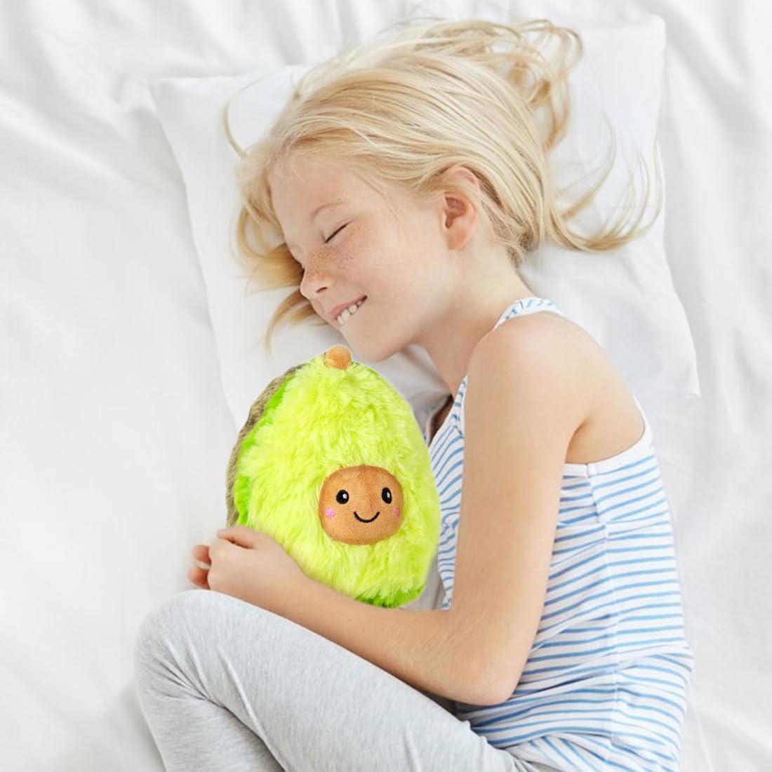 Peluche Kawaii Avocat Magiho - Coussin Dossier Canapé, Voiture, Cadeau Enfant, Décoration Maison Mignonne