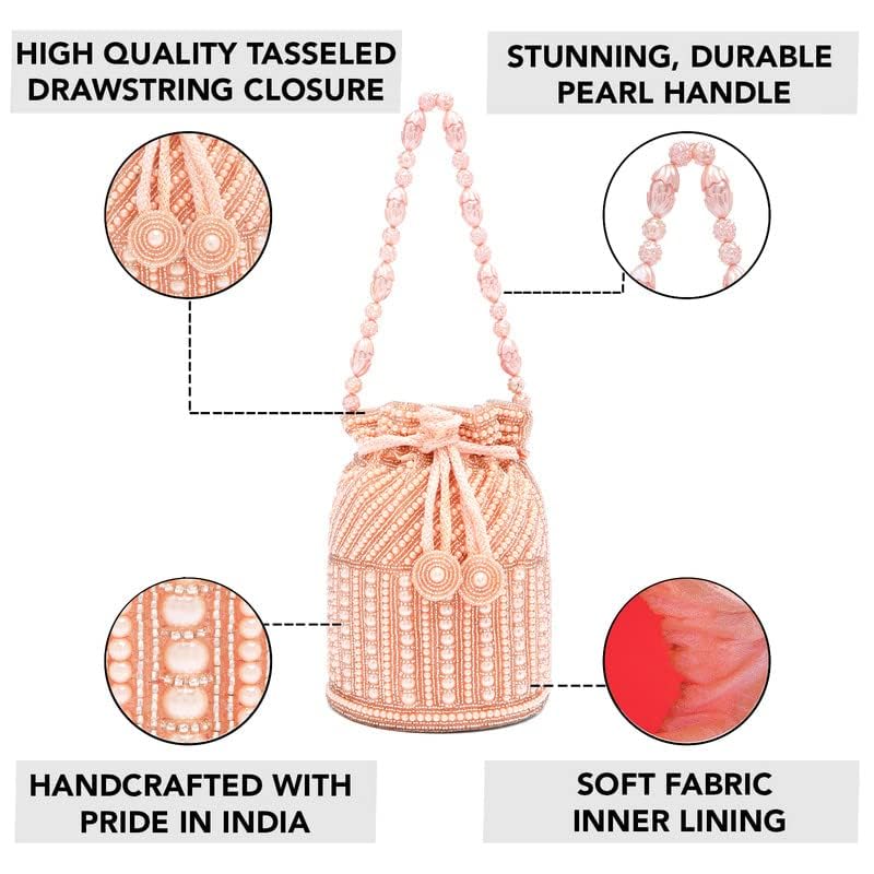Image of Aheli Clutch Purses Gift for Women Handmade Evening Sling Handbag Stylish Bridal Fashion Bag
