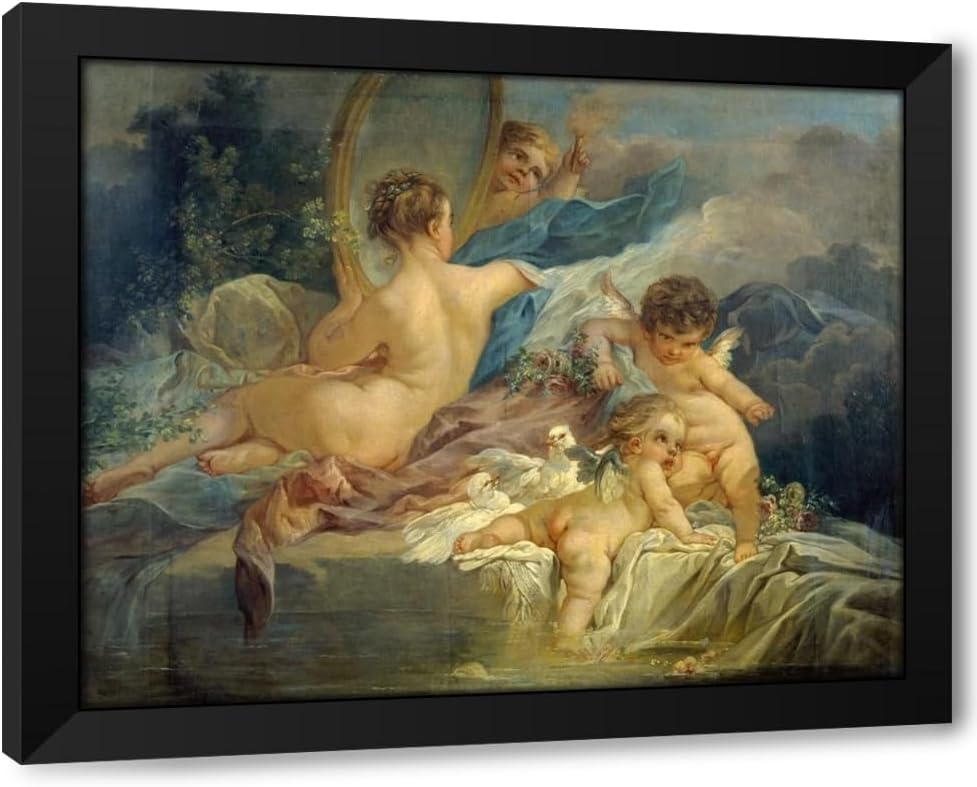 ArtDirect La toilette de Vénus Custom Framed Art Print Giclee Print or Canvas Options with Various Sizes and Customization by François Boucher