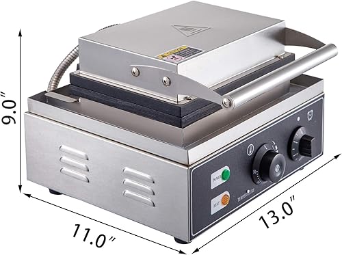 Miniatura 7 de Gagalayong Máquina comercial de donas de ciruela de 110 V, 5 agujeros, calefacción de doble cara 122.0-572.0 F, fabricante de donas eléctrica,