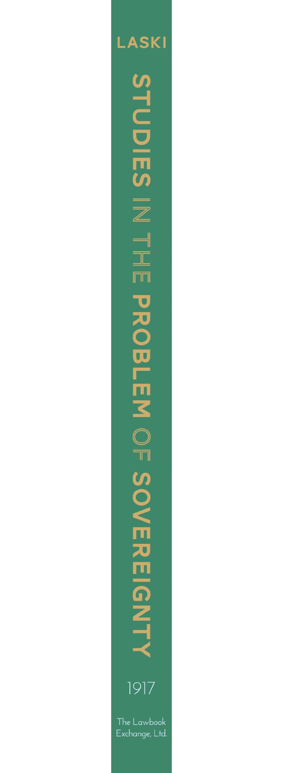 Studies in the Problem of Sovereignty