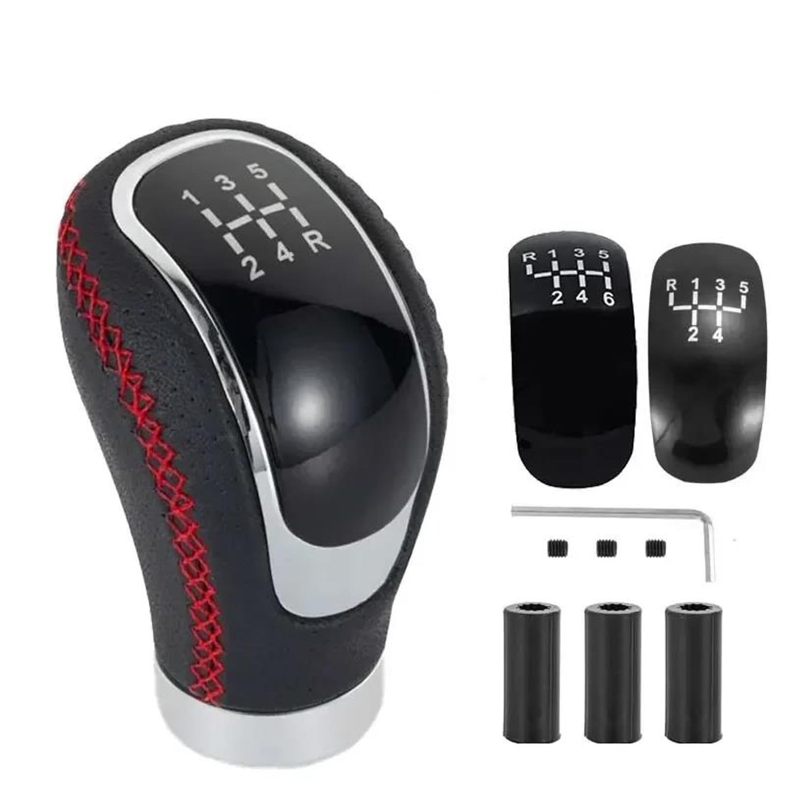 Ydxherta C Universal 5/6 Speed Gear Shift Knob Shifter Lever Handle Modified Stick Leather Auto Accessories For Manual Ar Modles Spare Parts(C)