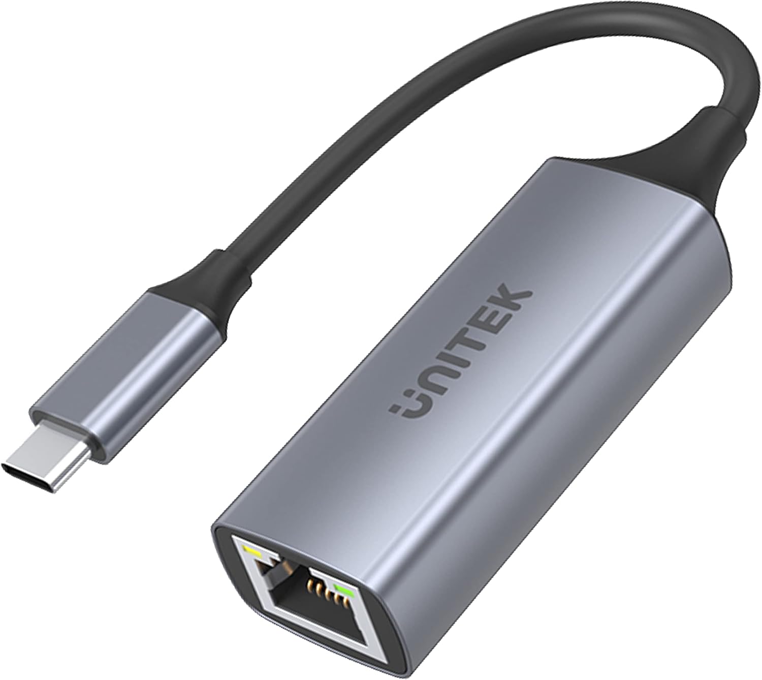 Unitek USB-C Gigabit Ethernet Adaptörü │ USB tip C RJ45 LAN Ethernet 10/100/1000 Mbps Dönüştürücü│ USB 3.0 5 Gbps │ Alüminyum, Kablo 12 cm │ Neztweradapter Win, Mac, Linux│Plug&Play