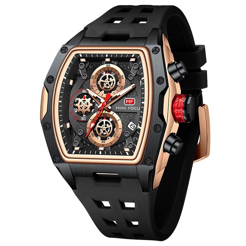 Image of MF MINI FOCUS Men's Watch Analog Wrist Watchh for Men with Chronograph,Ideal for Sports Enthusiasts and Daily Wear