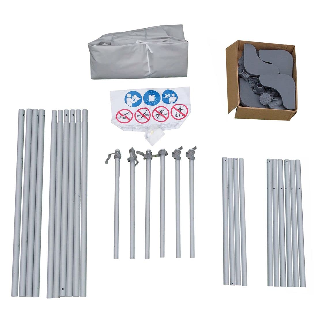 GEAR Steel Frame Pool rund rechteckig quadratisch 70-122 cm Stahlrahmenpool Gartenpool 300x200 300x300 400x200 Ø 366cm Ø 457cm