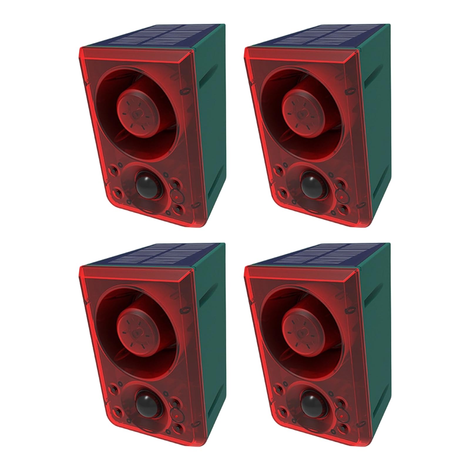 XuQiZZpp Pack of 4 Programmable Security Radiances with Motion Transducer Sound Preferences Customizable Day Night Use