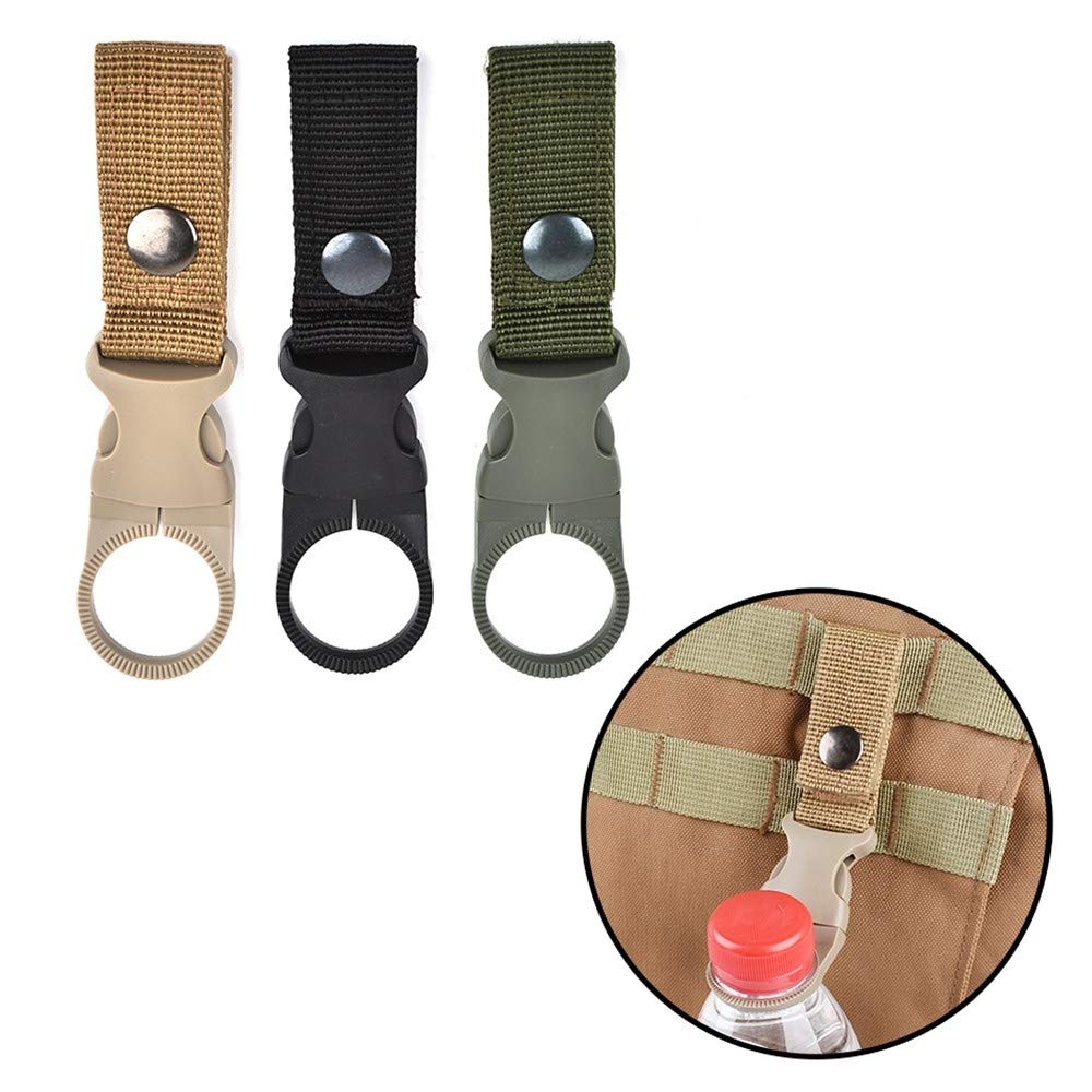 Wasserflaschenhalter-Set (6-teilig) – Nylon & Silikon, Für Rucksack & Gürtel – Ideal Für Wandern, Camping & Angeln