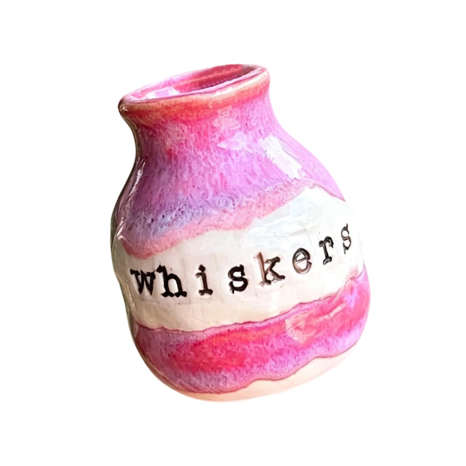 Tsophreniq Resin Cats Beard Holders Miniature Vases for Flowers, Small Jars, Decoration for Dollhouses and Pet Memorials Gift Funny Desktop Flower Container