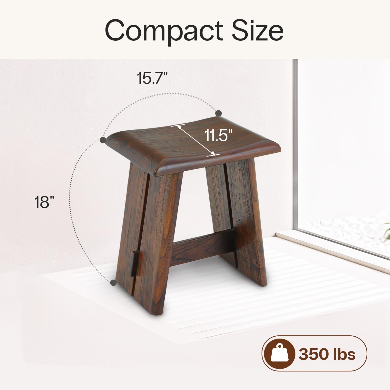 Amazon.com: StrongTek Teak Shower Stool for Bathroom, Teak Bath