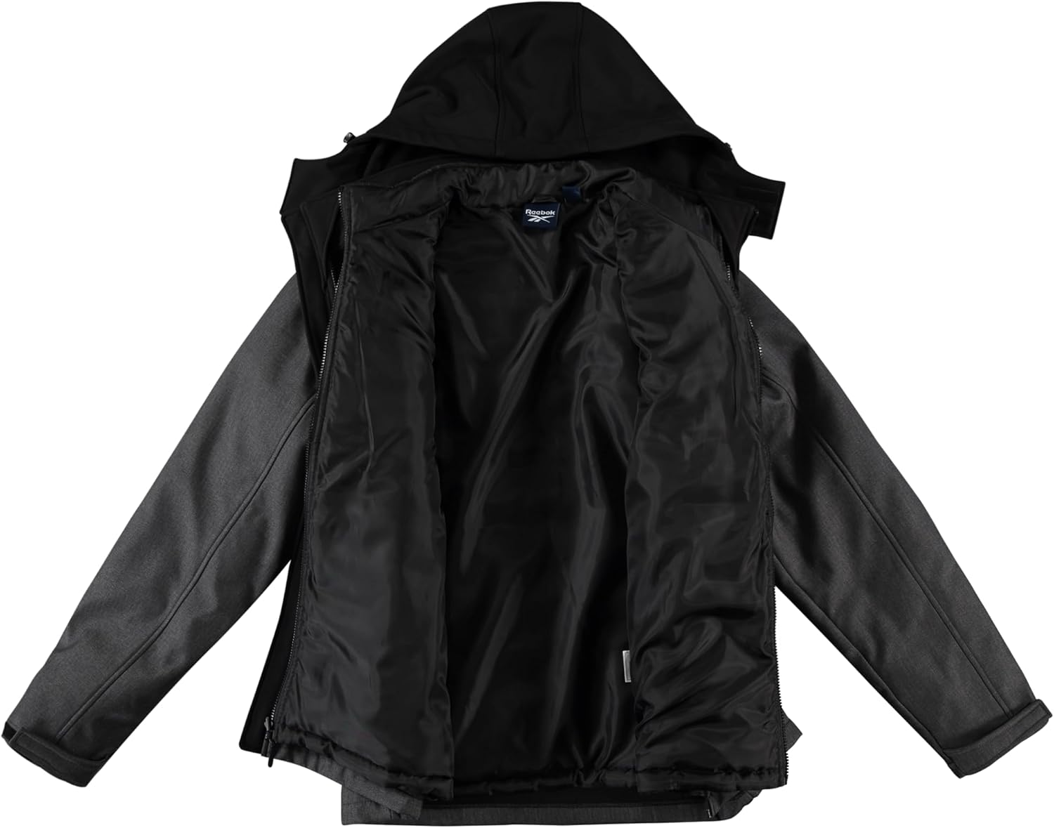 Reebok Mens Winter Coats - 3 in 1 System Hooded Softshell Windbreaker Jacket and Quilted Puffer Insulated Mens Ski Jacket - Image 2