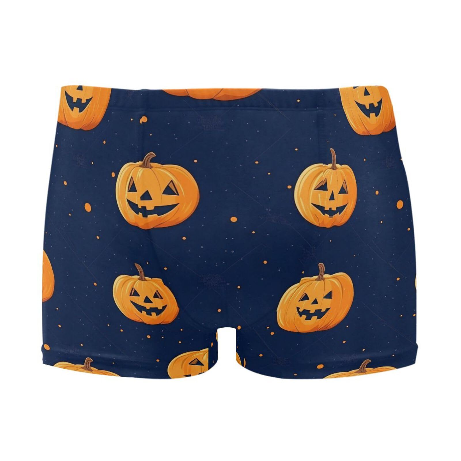 Mens Swim Trunks Halloween Pumpkin Square Leg Swimwear Bathing Suits Swimsuit for Men XL 202b8228