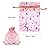 SUMAJU 100 Pieces Moon Star Organza Jewelry Candy Bags, 2.7x3.5 Inch Sheer Pink Organza Pouch Small Gift Bags with Drawstring for Wedding Baby Shower Christmas Party Favors