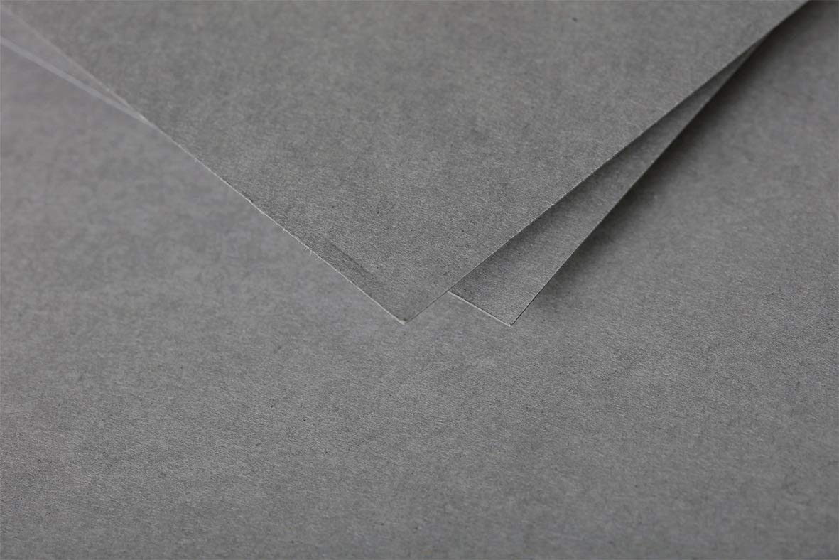 Clairefontaine 1893C Pack of 25 Plain Cards Square Format 13.5x13.5cm 210g/m² Dark Grey Invitation Correspondence Boards Pollen Range Smooth Premium Paper - Image 2