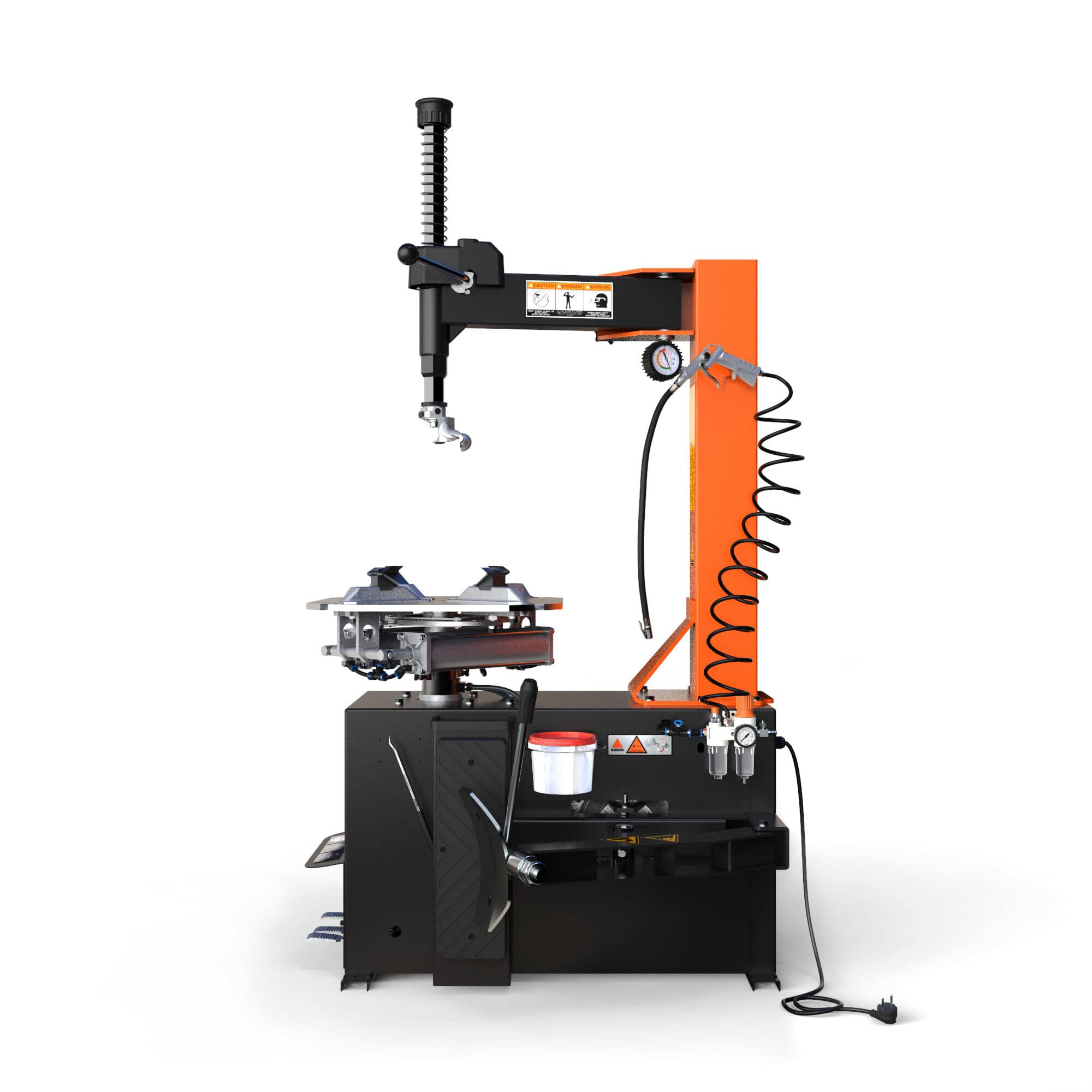 Montiermaschine Reifen PKW Halbaut. 230V (1 Stufe), 10-23" mit Schwenkarm - A-HA-1000-230V1S-V04