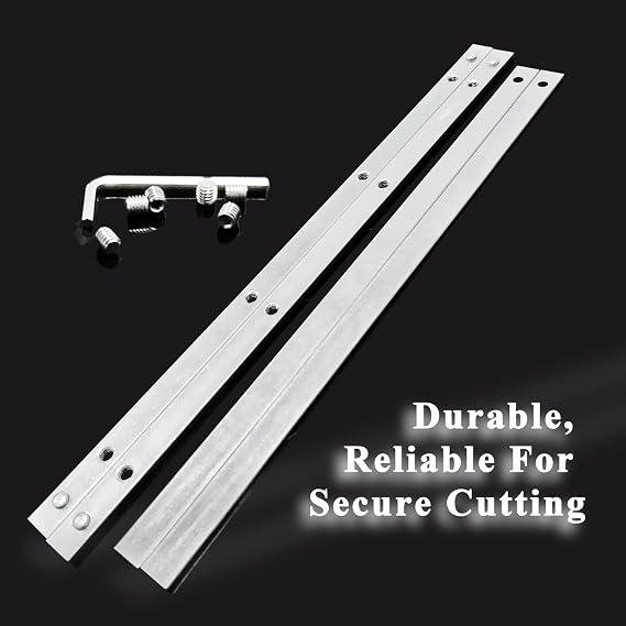Guide Rail Connector Set P-20177 for Makita Track Saw Long Cuts， Also Compatible with Festool, Fit for DeWalt in Integrated Guide Rail T-Slots for Secure Cutting, Sliver