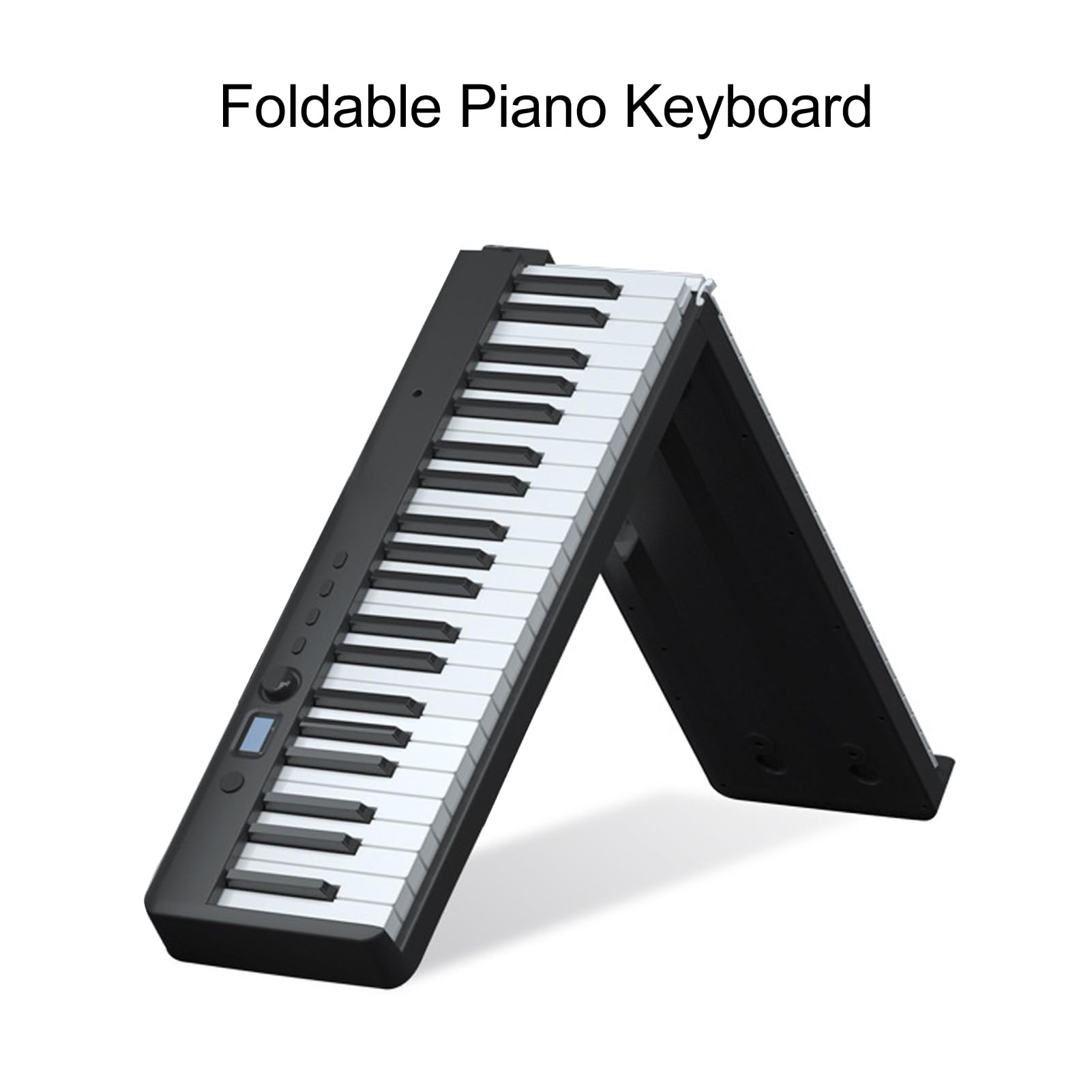 Piano plegable, material de policarbonato premium, 88 teclas, teclado electrónico, portátil para principiantes, con pedal de pie, bolsa de viaje, para uso en interiores y exteriores