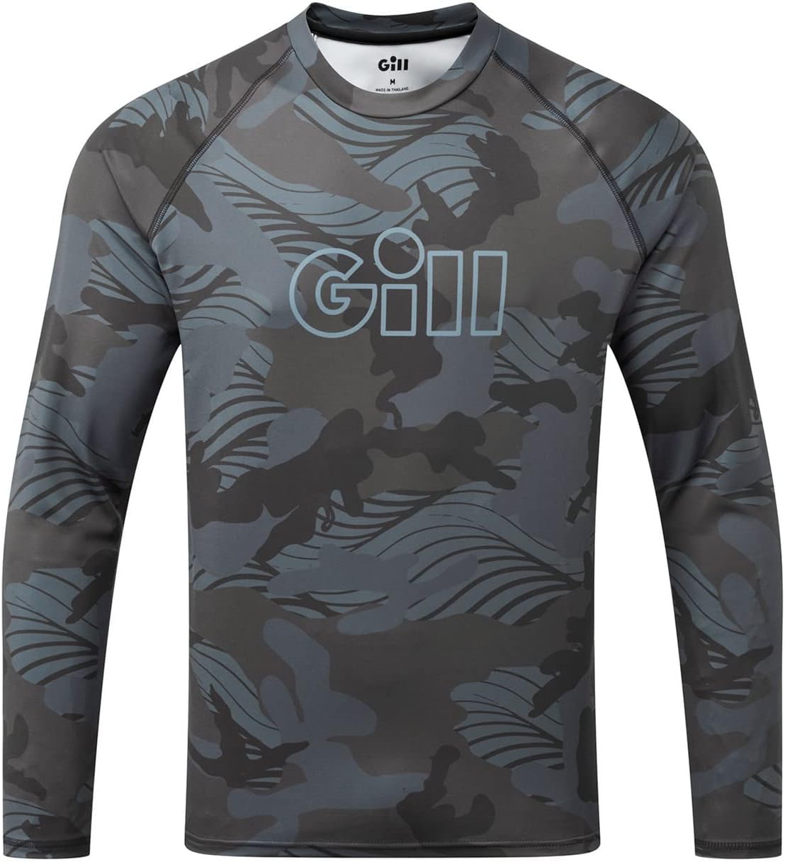 Gill Mens XPEL Long Sleeve Fishing Shirt Tee Top UV 50+ Sun Protection Water & Stain Repellent - Shadow Camo