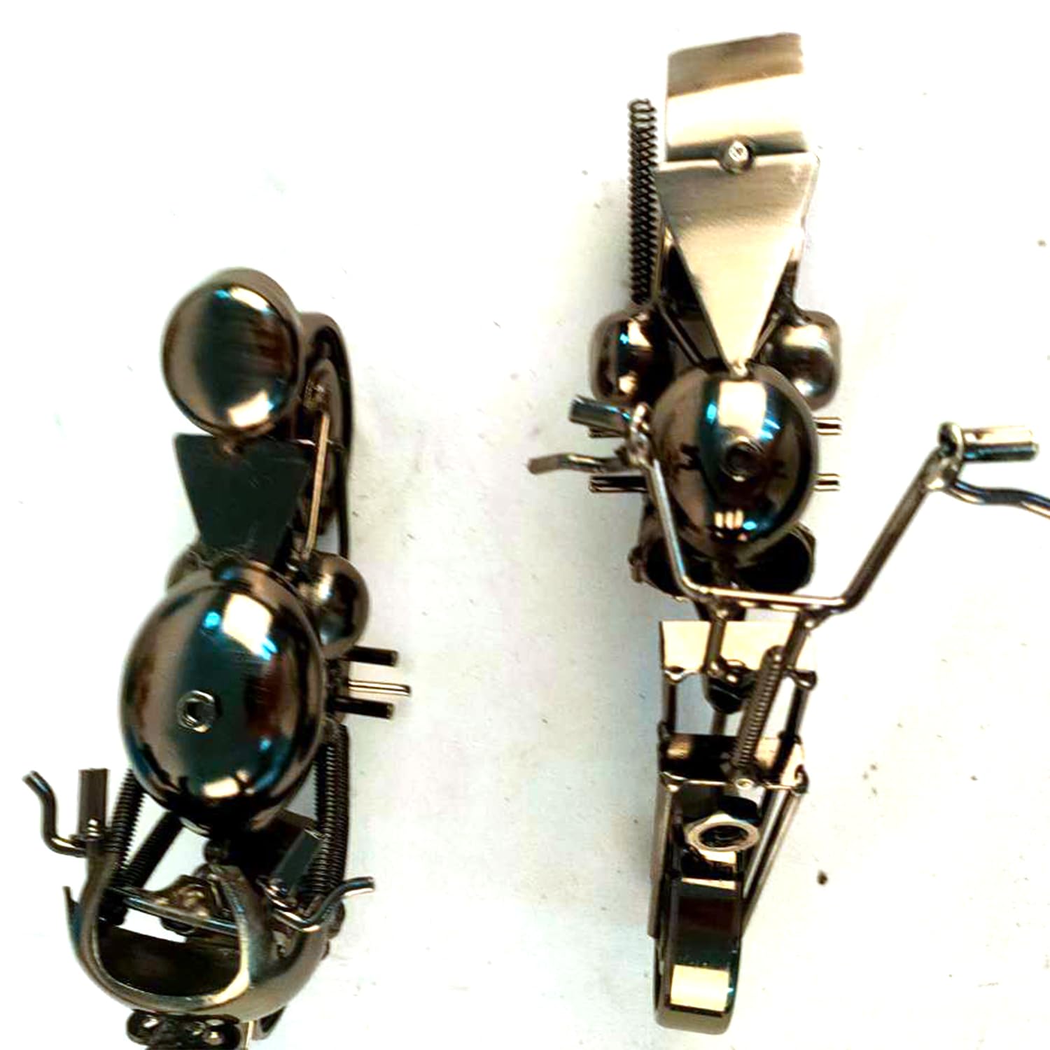 JUXVIXO Motorcycle Decor 2 Pack, Black Color (M122C,M125C)