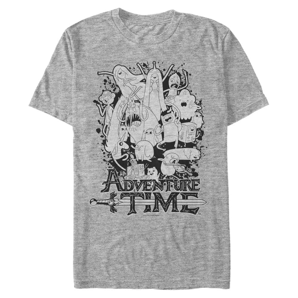 Adventure Time Splat de Grupo Camiseta para Hombre