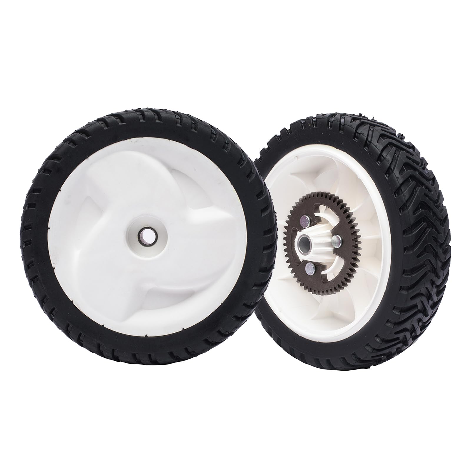 2 unidades de 8 x 2 pulgadas para montaje de engranajes de rueda trasera, cortacésped reciclador para modelos 105-3036