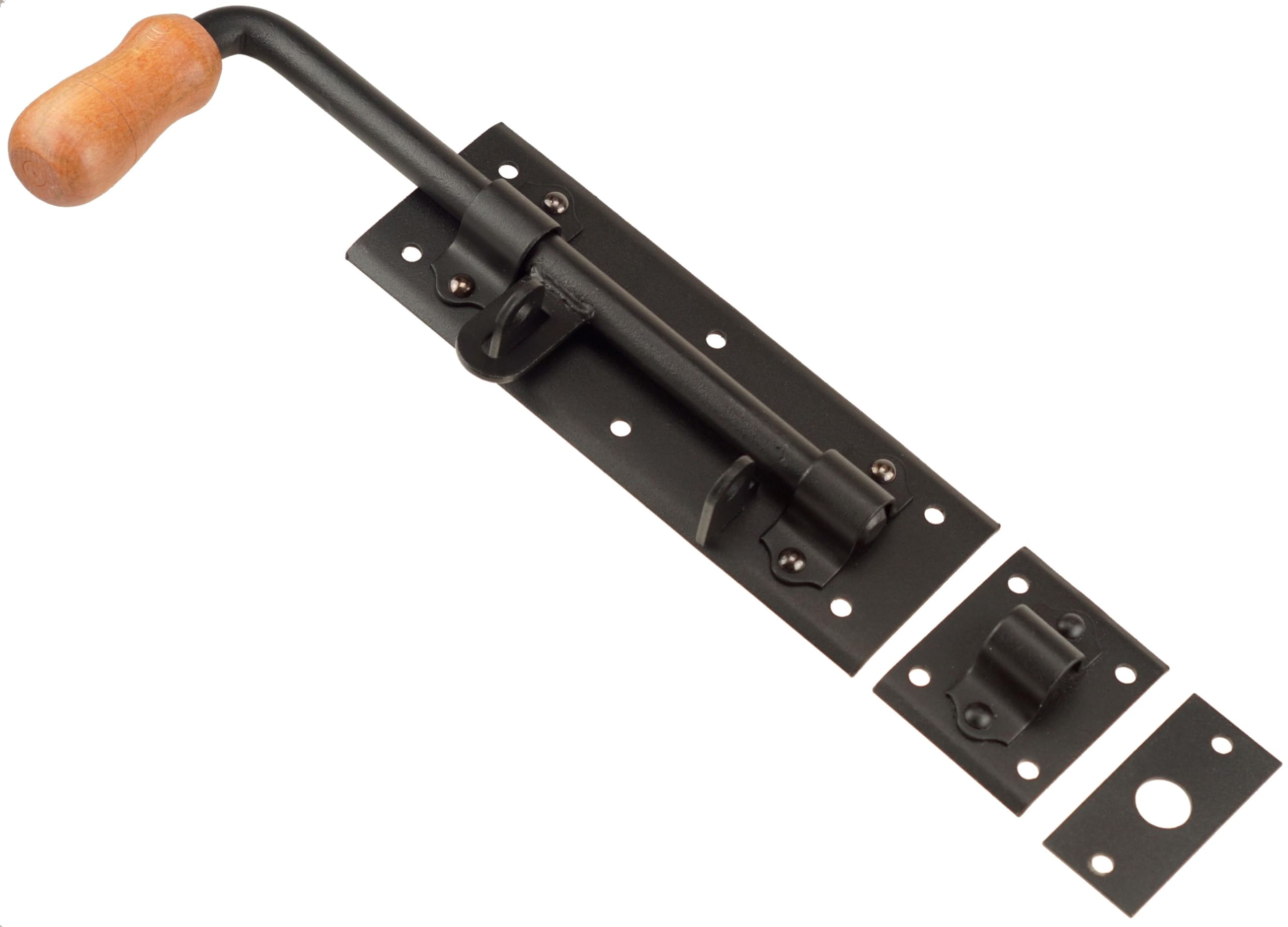 Catenacci per cancelli, 2 pezzi x 280 mm, neri, catenaccio per porta, serratura per porta, catenaccio, catenaccio per cancello da giardino