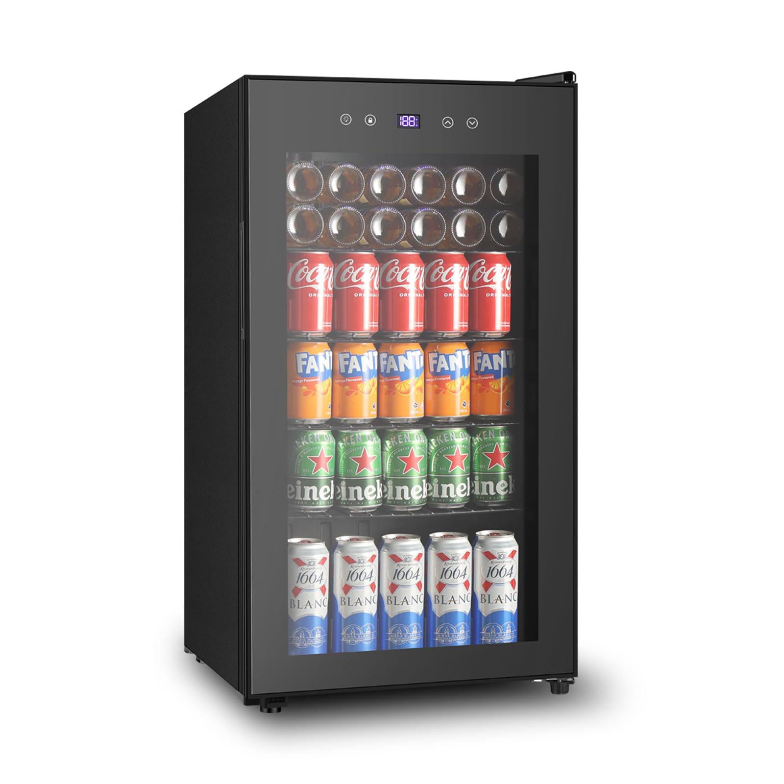 HAILANG+more 3.4 cu ft Beverage Cooler Black