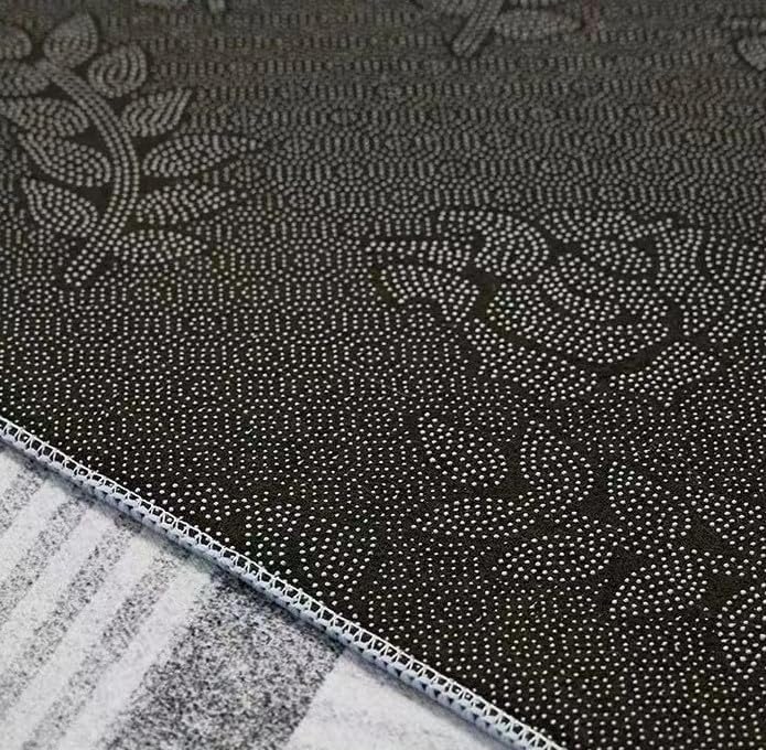 Tapis grand format lavable pour salon moderne sans risque de glisse