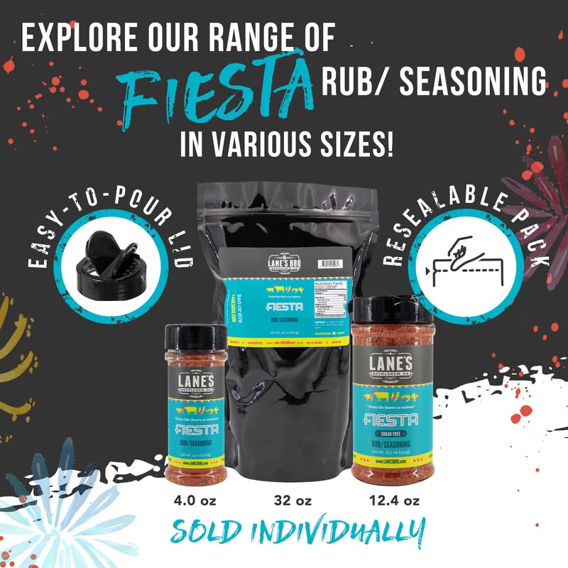 Miniatura 6 de Lane's Fiesta Taco - Mezcla de condimentos para tacos, condimento keto para tacos, condimento para tacos de pollo, suave, sin MSG, mezcla de