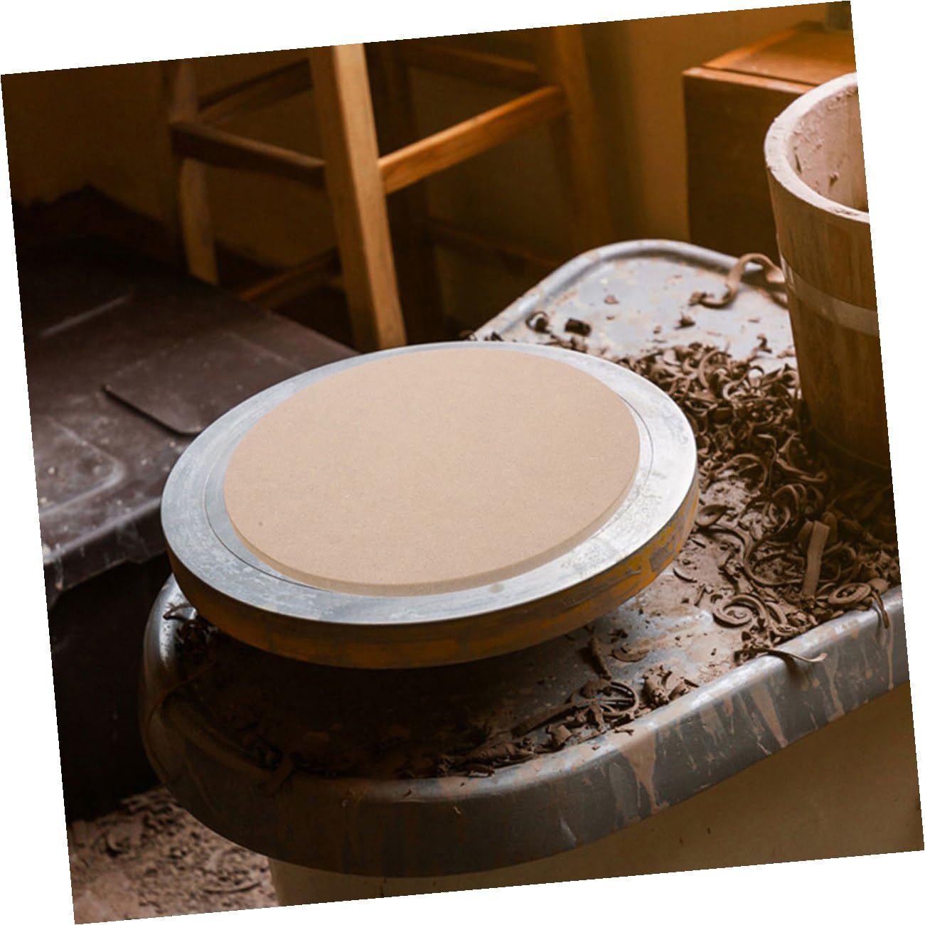 Plaques de Densité de 11 à 20cm pour Poterie Bords Lisses Lot de 5 Planches à Poterie en Fibre et Grosse Praticabilité pour Création d'argile et Céramiques