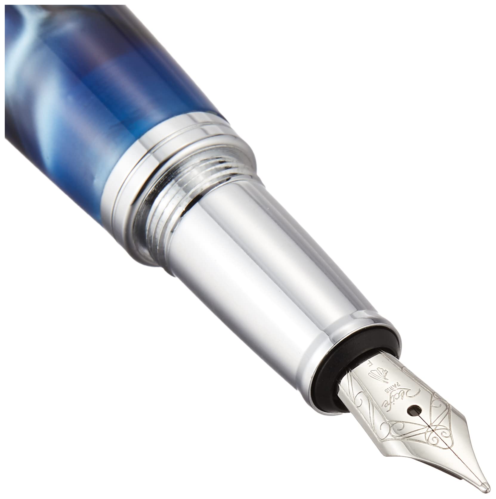 Amazon | レシーフ パールソユーズ 万年筆 ダークブルー 細字 | 万年筆