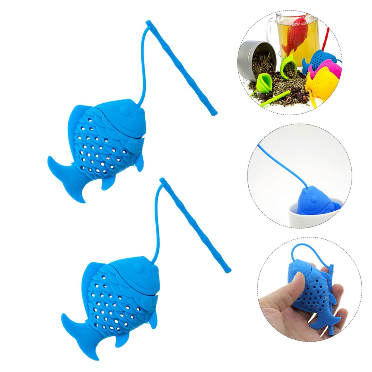 PRETYZOOM 12piezas Infusores De Té De Silicona Forma De De Coladores Reutilizables Para Infusión De Hierbas Coladores Creativos y Prácticos Mixtos