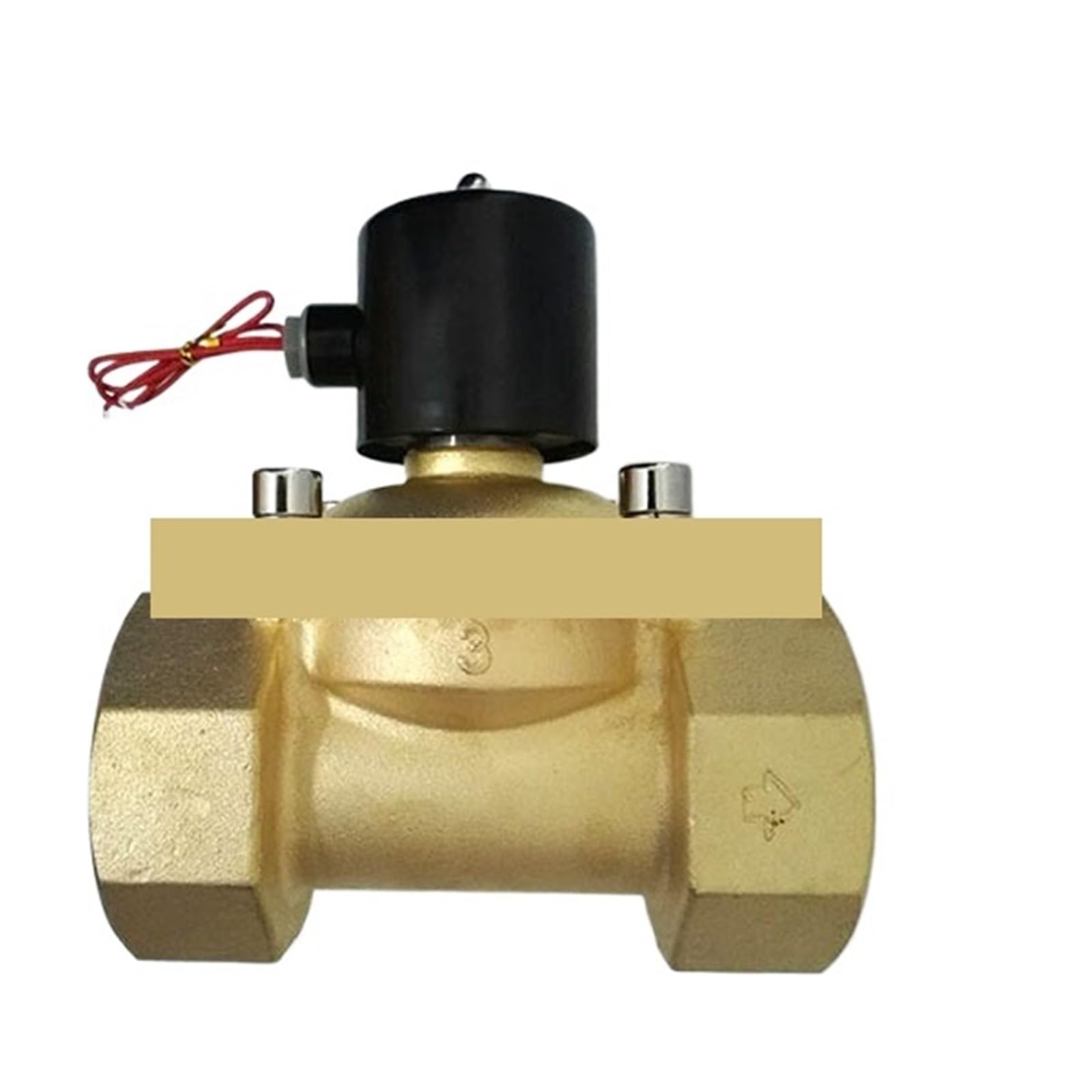 2 Way Brass 3 inch Solenoid Valve 220V AC Normally Close(AC110V)