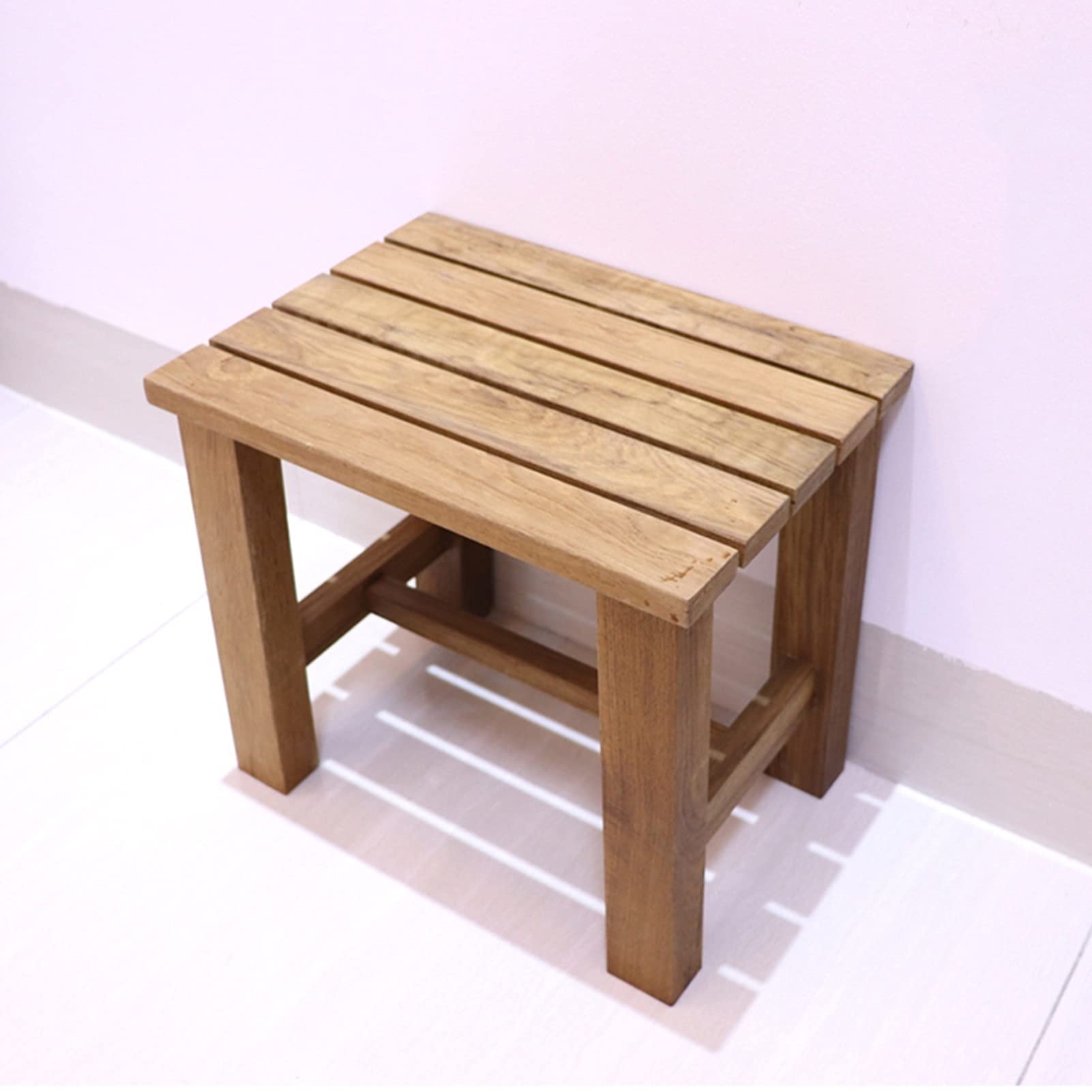 Tabouret de douche en bois et siège pour enfiler vos chaussures