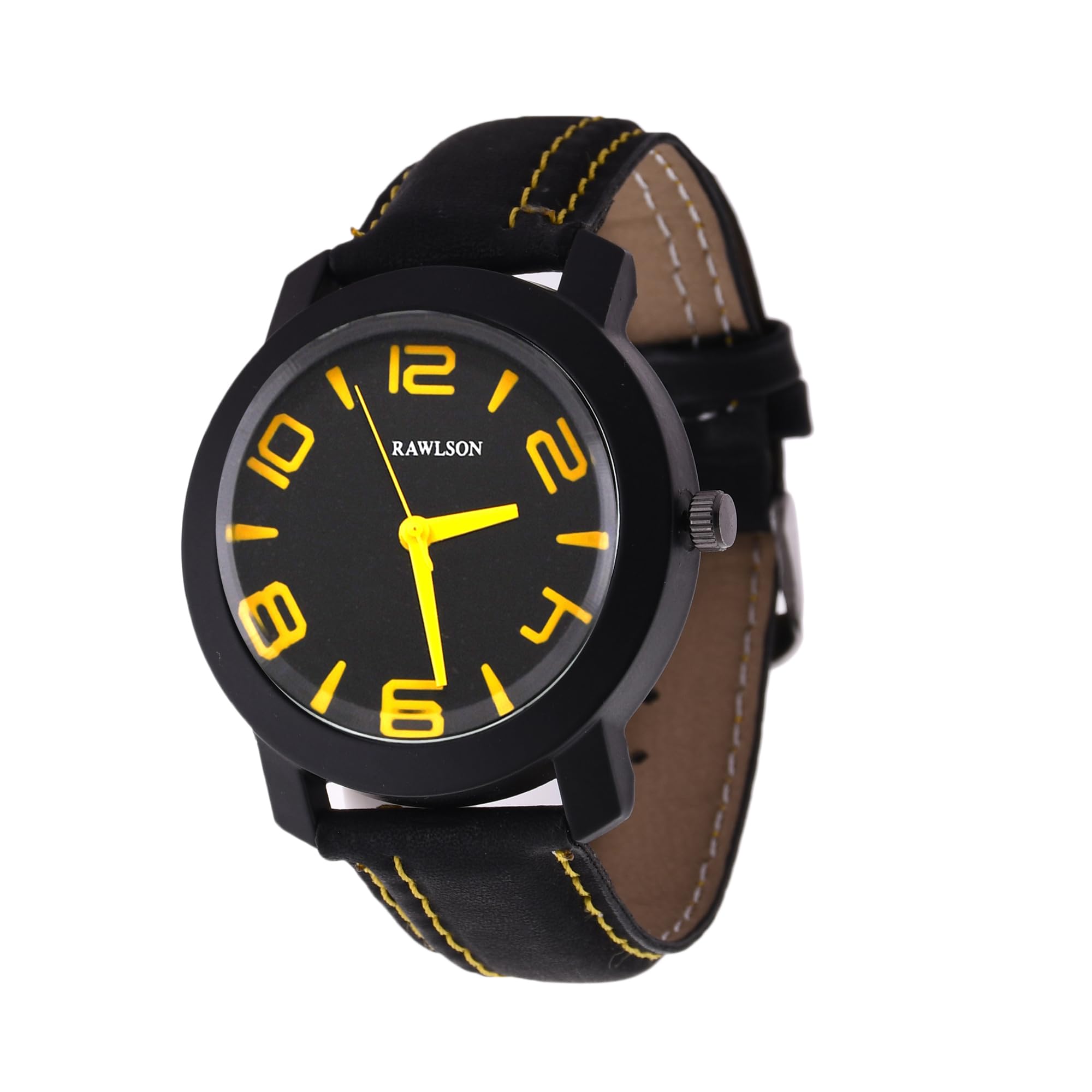 Rawlson Black Yellow Dial & Strap Analog Men’s Watch RL121012 (B0CGVG4FFP) Amazon Price History, Amazon Price Tracker