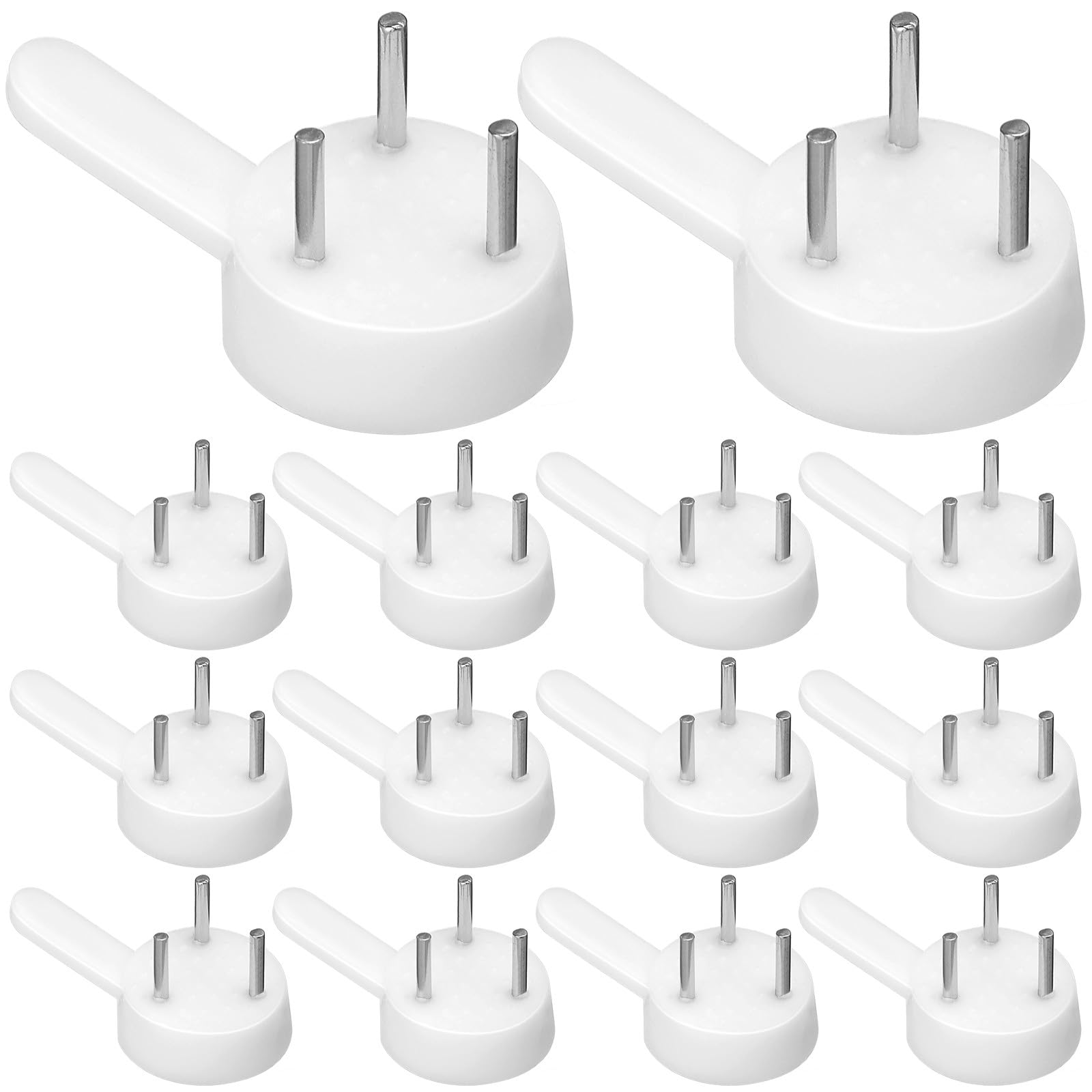 Ciieeo 100 Pcs Seamless Nails Frame Hooks: Wall Mount Hangers for Painting Photo Frame - Household Wall Art Hanging Hooks for Home Decor-image-31