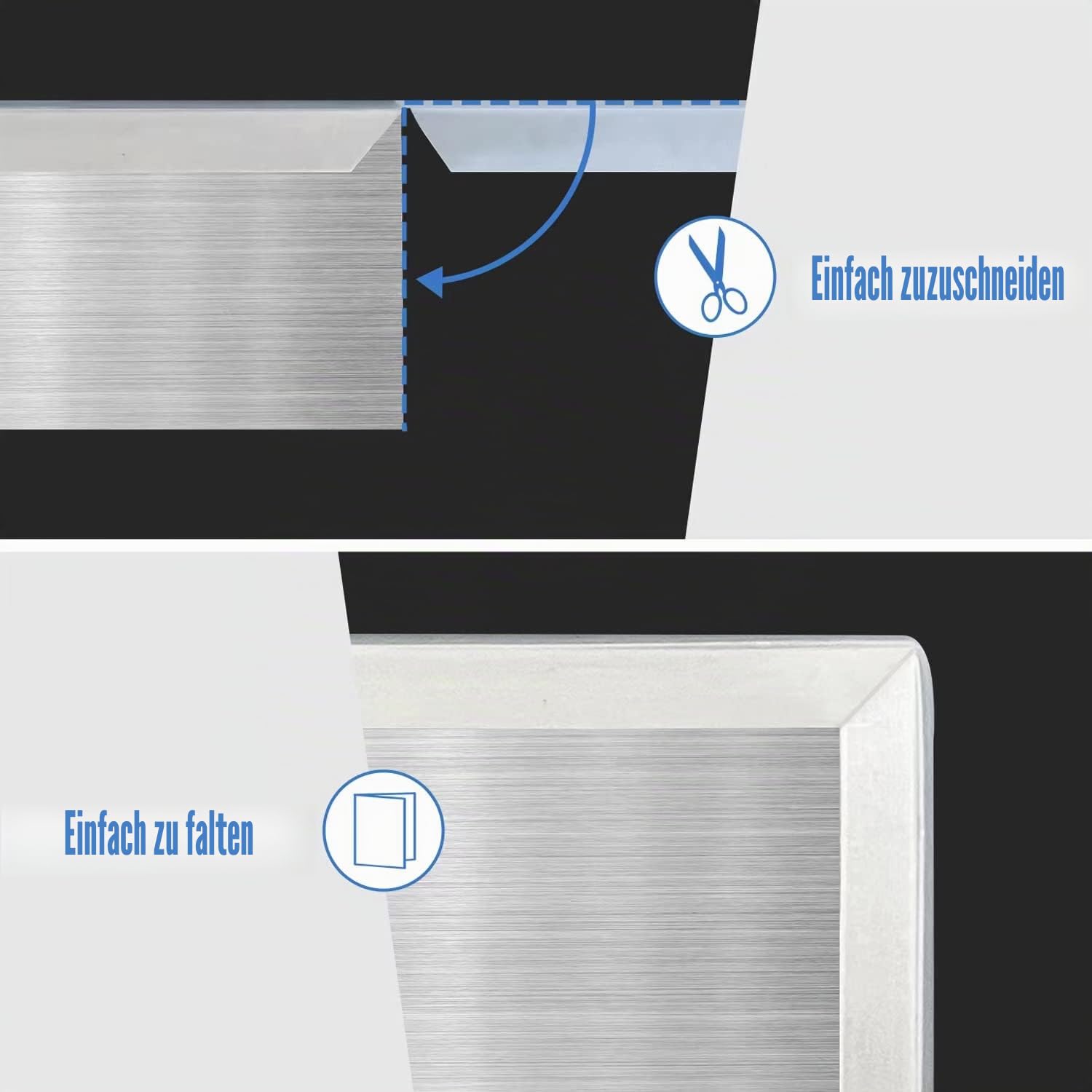 Kantenschutz aus Gummi, selbstklebender U-Profil-Kantenschutz für Sperrholz, Glas und Spiegel, flexibler U-förmiger Kantenschutz, passend für 5 mm (3/16 Zoll), Länge 6 m (20 Fuß), Transparent