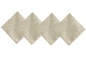 Newbridge Barcelona Luxury Damask Fabric Wrinkle Free Napkins Set of 4