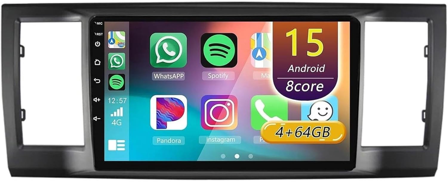 Radio 9 Cali do VW Caravelle T6 2015-2020, Nawigacja GPS Android Auto, Wireless Carplay, WiFi, Bluetooth, Kamera, SWC, B 4-rdzeniowy (4 GB 64 GB), B 4-rdzeniowy (4 GB 64 GB)