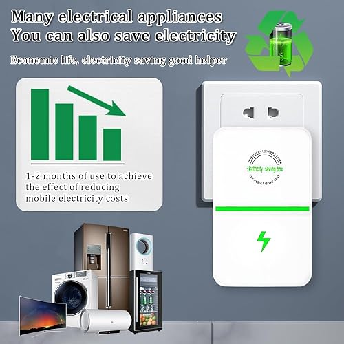 Miniatura 5 de QEBIDVL Esaver - Dispositivo de ahorro de energía, 6 unidades, caja inteligente de ahorro de electricidad, deja de desperdiciar, dispositivo de
