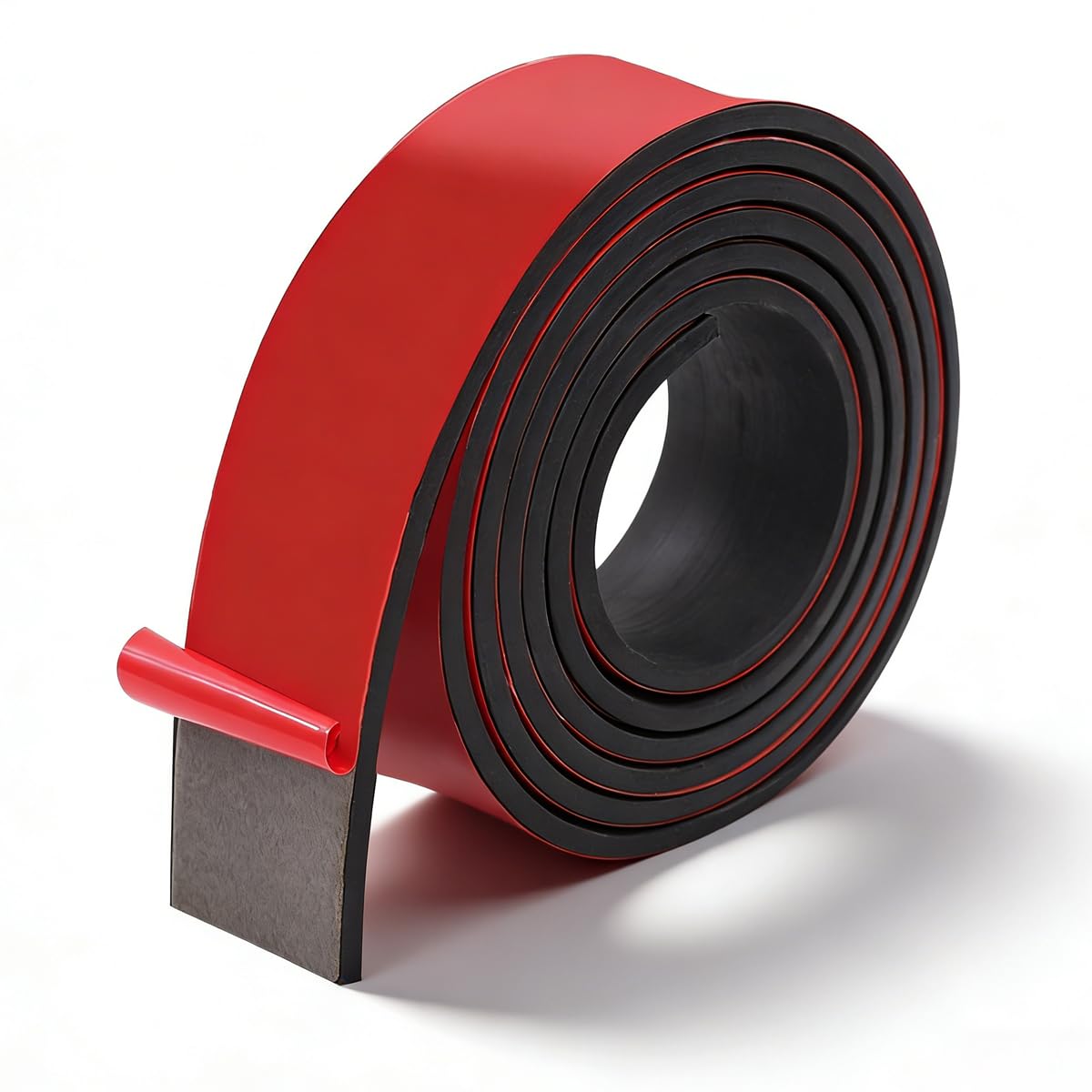 Rusoz Rubber Strips Self Adhesive Rubber Sheet 25mm(W) x 3mm(T) x 3m(L) Solid Rubber Edging Trim for DIY Gaskets, Crafts, Pads, Flooring Protection