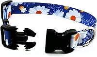 Vista 5 de Love Dream Collar de perro resistente con hebilla de liberación rápida ajustable con patrones geométricos florales para perros pequeños, medianos